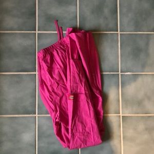 Hot pink dickies scrub pants